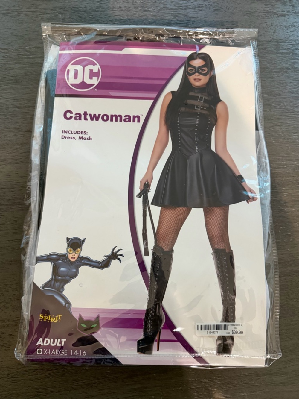 Spirit Black Catwoman Costume Dress with Mask